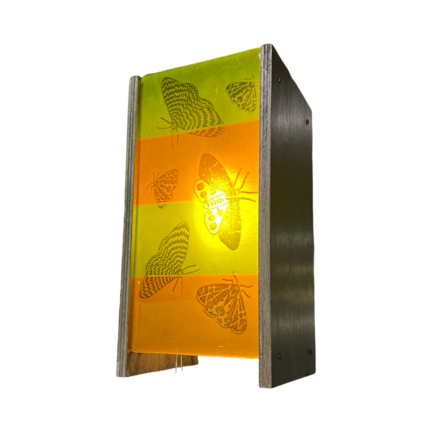 Amber & Green Moth 12" Story Light