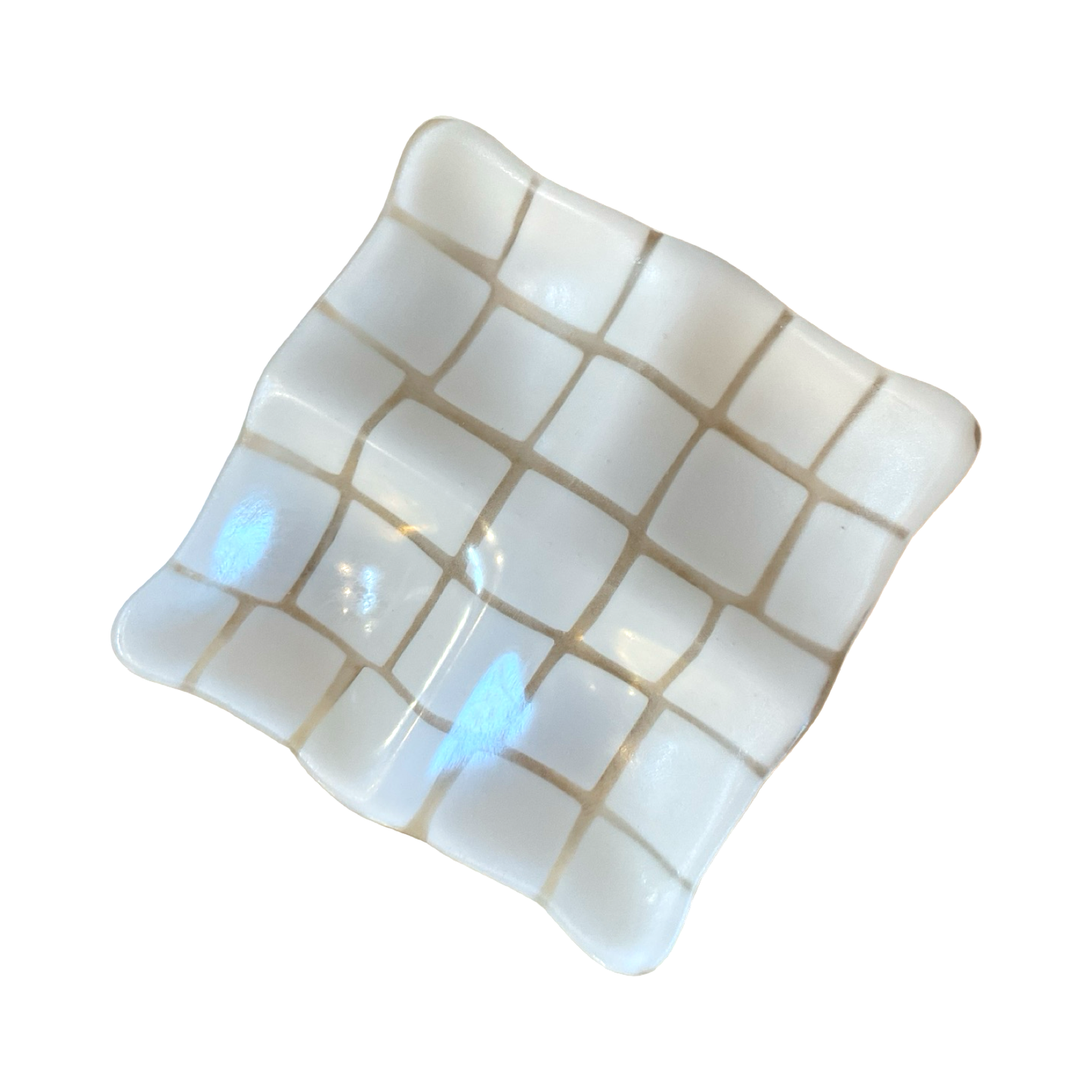 Rippled Mosaic Jewelry Dish