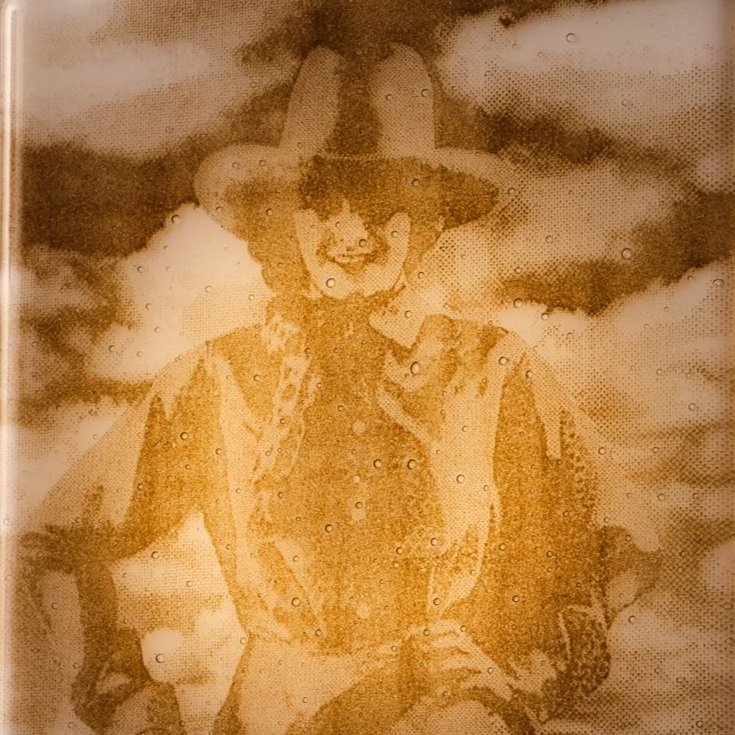 Cowgirl Flush Mount Sconce