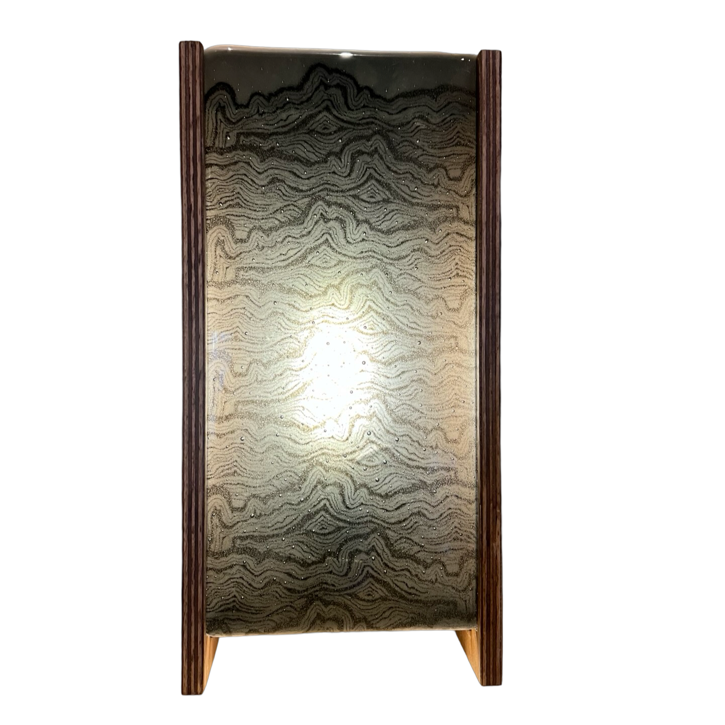 Grey Smoke Wave Pattern 12" Story Light