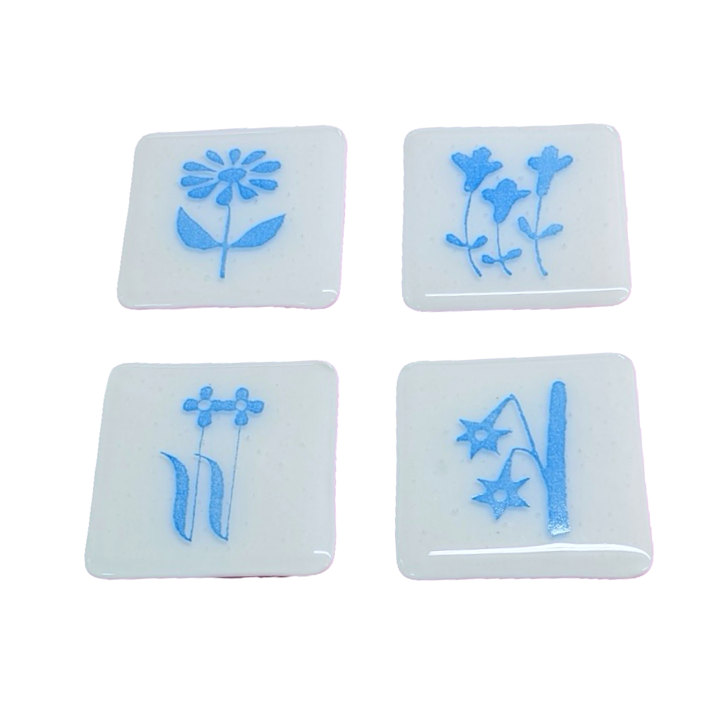 Blue Flower Coasters
