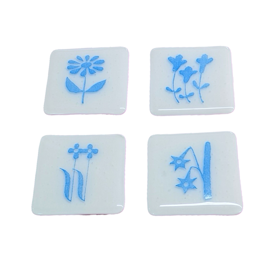 Blue Flower Coasters