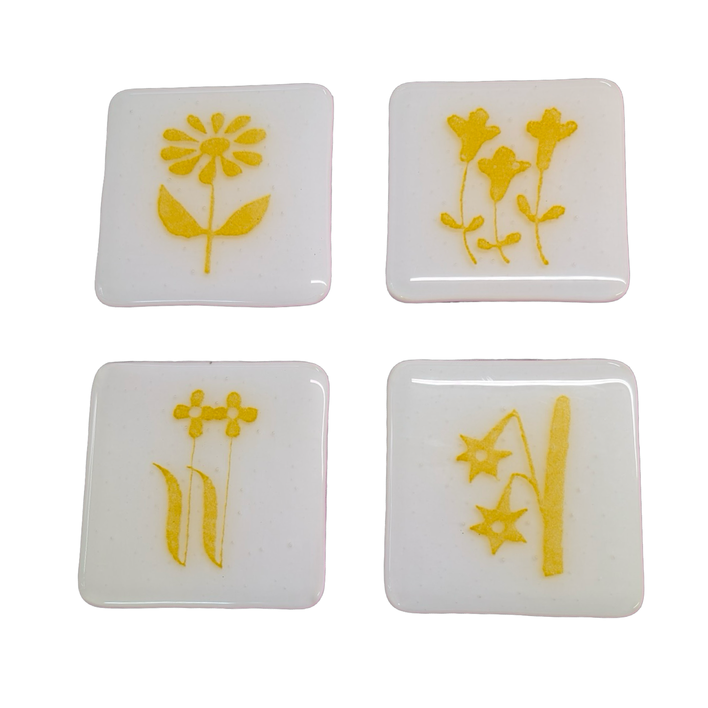 Yellow Flower Coasters