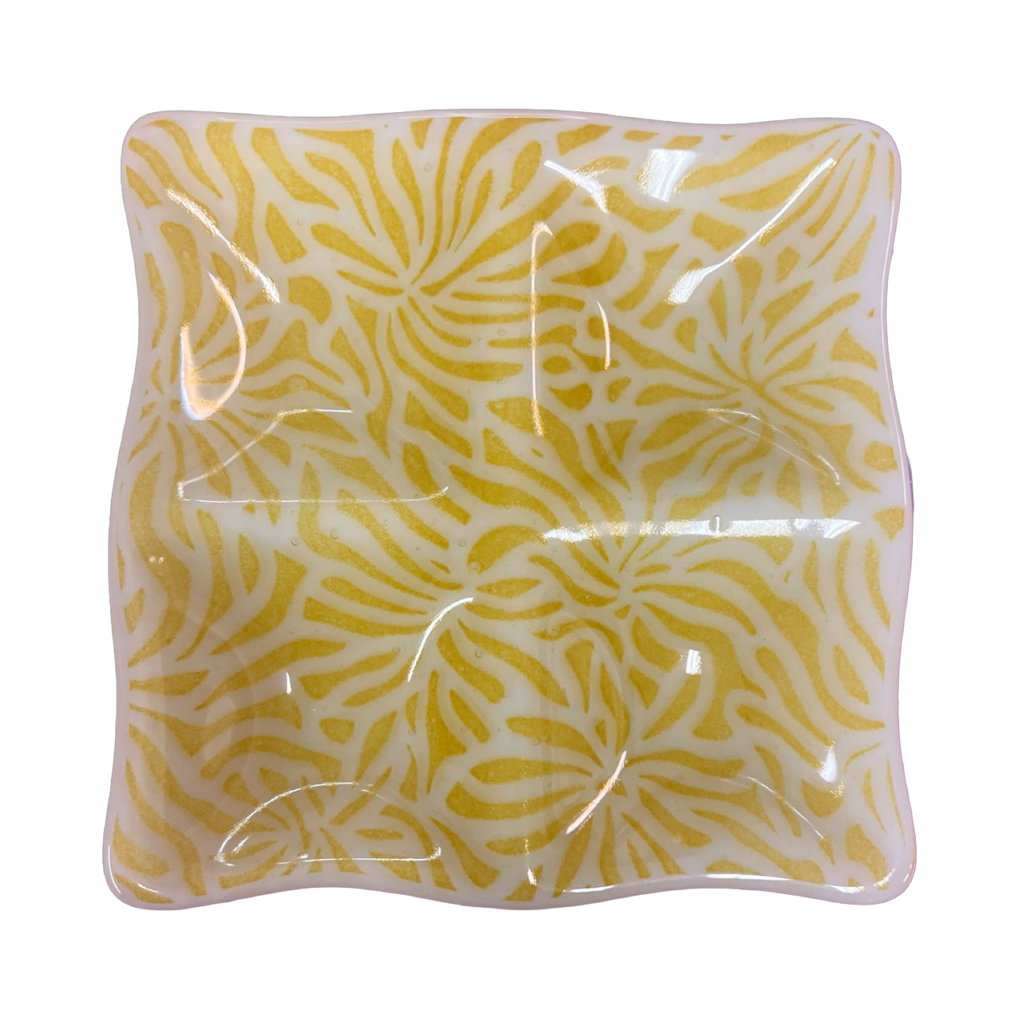 Abstract Botanical Print Quad Dish