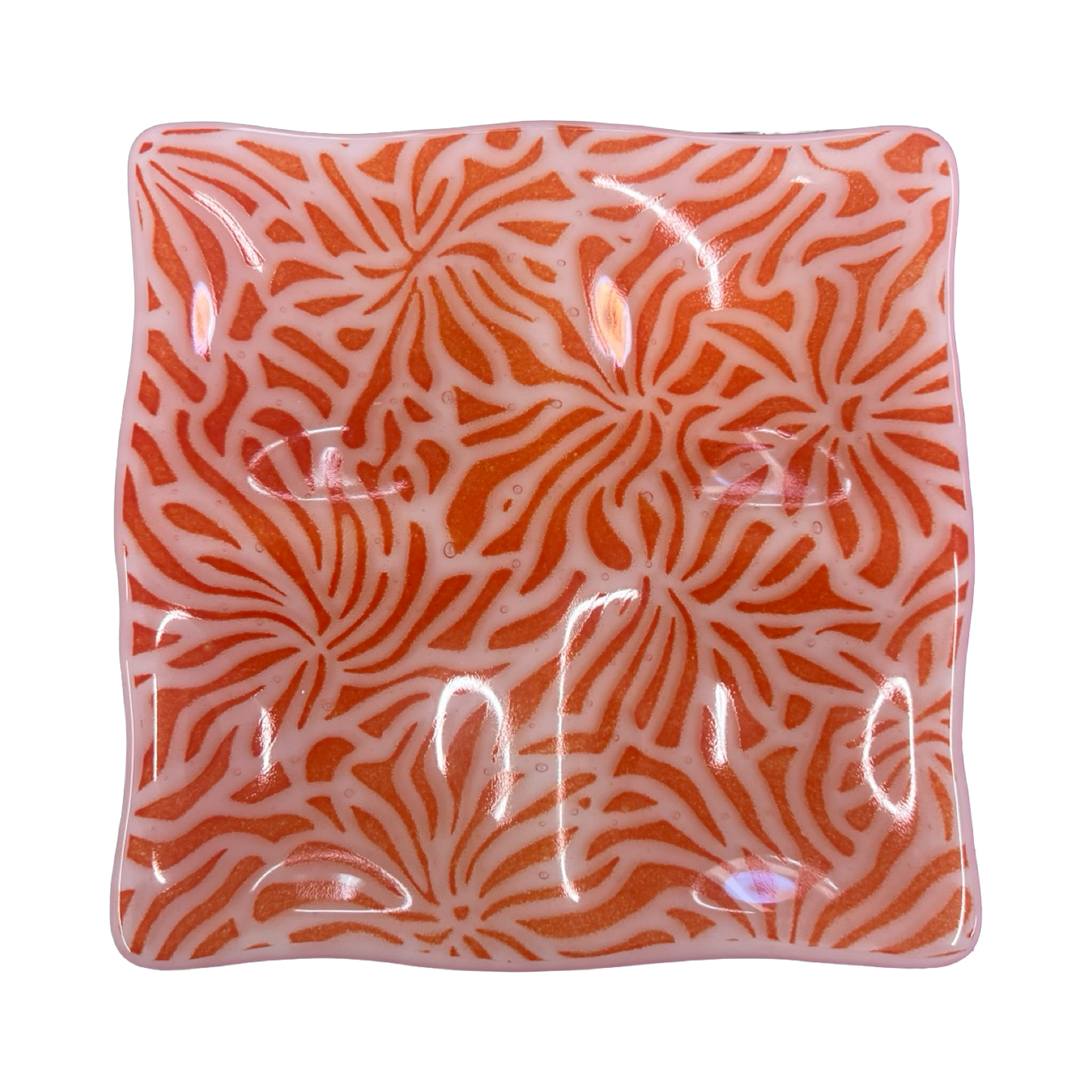Abstract Botanical Print Quad Dish