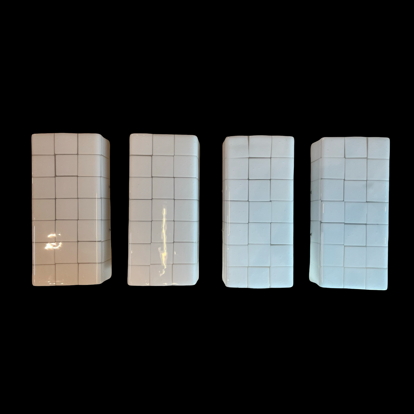 White Mosaic Sconce