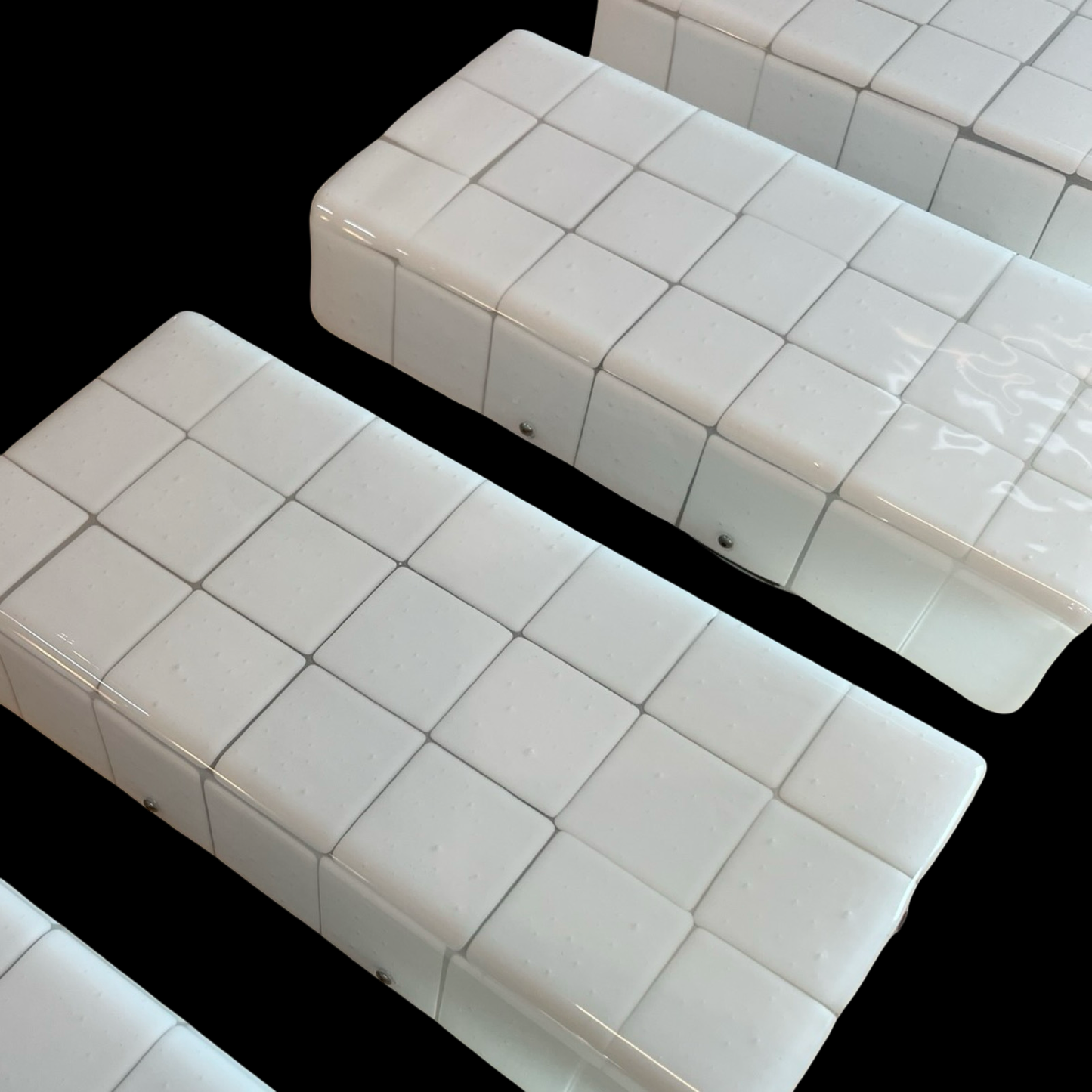 White Mosaic Sconce