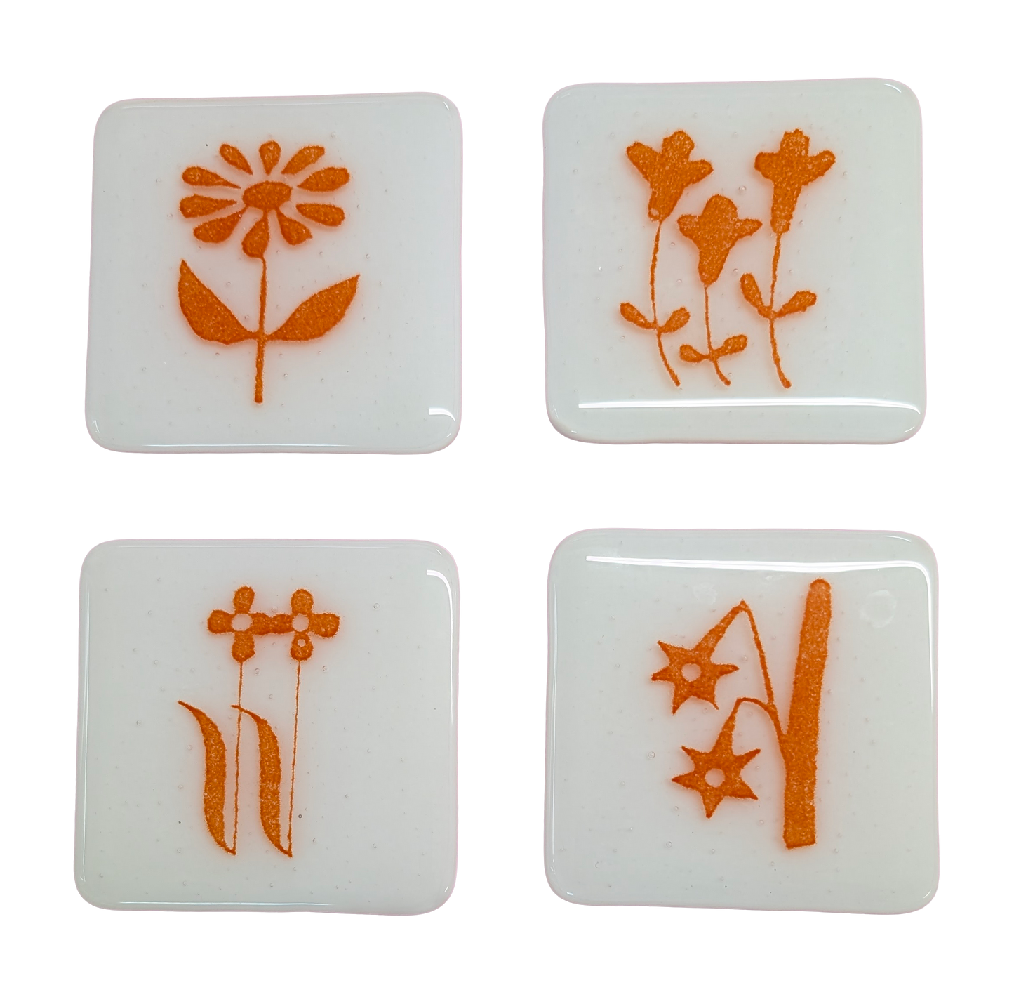 Red Flower Coasters