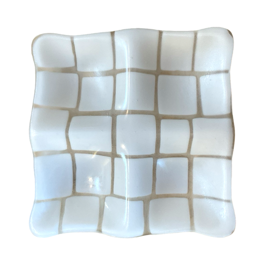 Rippled Mosaic Jewelry Dish