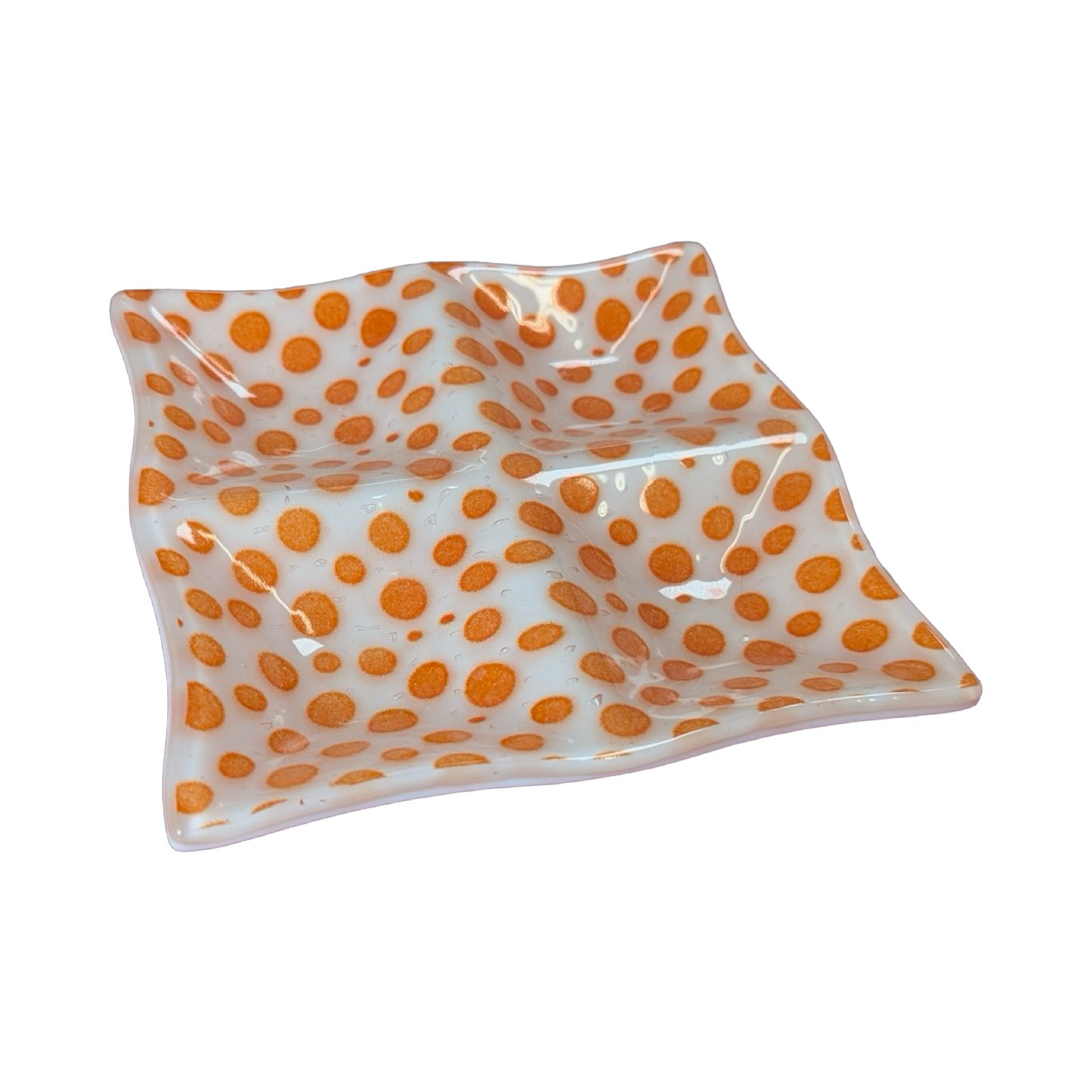 Polka Dot Quad Dish